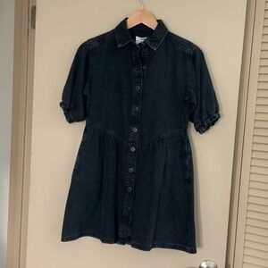 Cotton On Black Denim babydoll Dress
